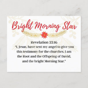Dag 13. Namen van Jezus  Bright Morning Star Adven Briefkaart