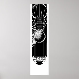 Dag 1 van het Poster van de Creatie