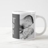 Dag 2 Foto Collage Black, beste slechte vader ooit Extra Grote Beker (Rechts)