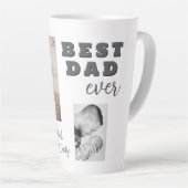 Dag 2 Foto Collage van de beste slechte vader Latte Mok (Rechterhoek)