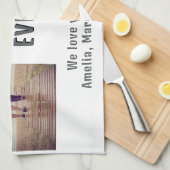 Dag 2 Foto Collage van de beste slechte vader Theedoek (Quarter Fold)