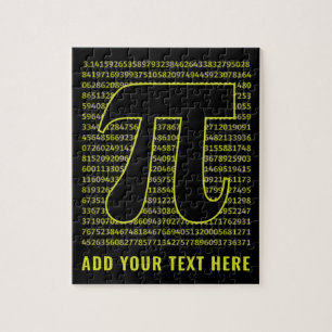 Dag 3.14 voor zwarte en gele Happy Pi Legpuzzel