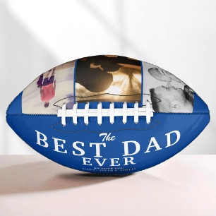 Dag 3 Foto Collage van beste vader van blauwe vade American Football
