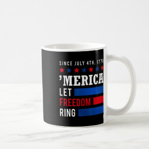 Dag 4 juli Amerikaanse vlag Amerika Laat Vrijheid Koffiemok
