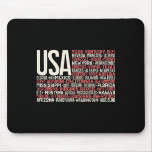 Dag 4 juli Amerikaanse vlag Amerika State kaart Na Muismat