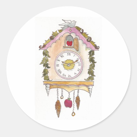 Dag 52 - Koeksklok Ronde Sticker (Voorkant)