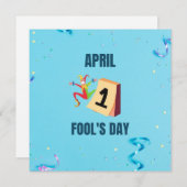 Dag april feestdagenkaart (Voorkant / Achterkant)