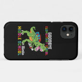 Dag basisschool, hallo middelbare school T Rex Case-Mate iPhone Case (Achterkant (horizontaal))