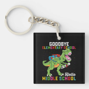 Dag Basisschool, Hallo Middelbare School T Rex Sleutelhanger