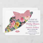 Dag bij de Races Bridal Shower Uitnodiging (Voorkant / Achterkant)