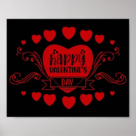 DAG cadeautje van HAPPY VALENTINE. Poster (Voorkant)