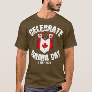 Dag Canada vieren met vlaggen voor u T-shirt
