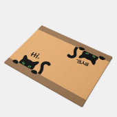 Dag Cat Doormat New Home Gift Weddenschap Gift Bat Deurmat (Schuin)