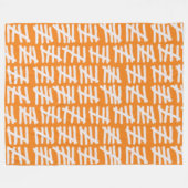 Dag Count Pattern Wit op elke kleur Fleece Blanke Deken (Voorkant (Horizontaal))