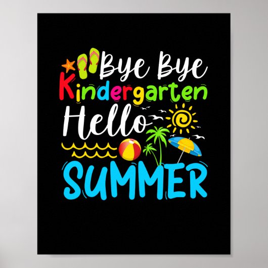 Dag dag Kindergarten Hallo Summer Poster (Voorkant)