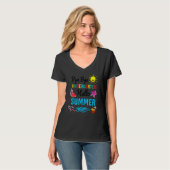 Dag Dag Kindergarten Hallo zomerleraar T-shirt (Voorkant volledig)