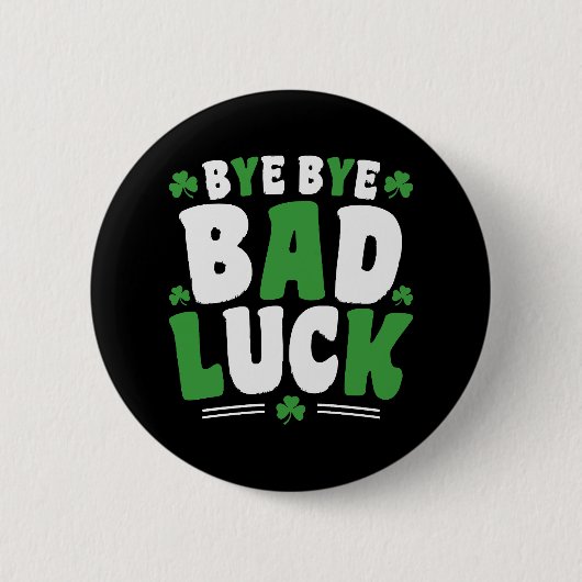 Dag Dag Pech Ronde Button 5,7 Cm (Voorkant)