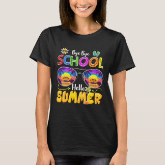 dag dag school hallo zomer t-shirt