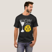 Dag Dinking - Pickleball en Wijnoverloop T-shirt (Voorkant volledig)