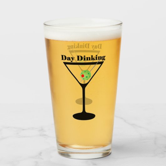 Dag Dinking - Pickleball Glas (Voorkant gevuld)