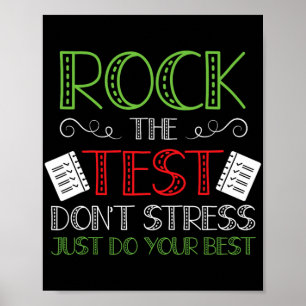 Dag Doe je beste staat testen leraar student jonge Poster