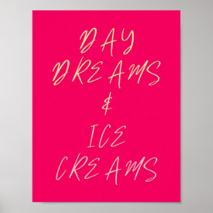 DAG DREAMS & ICE CREAMS Childhood Kinder Poster