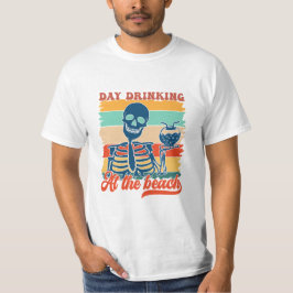 'Dag drink aan het strand", Zomerontwerp T-shirt