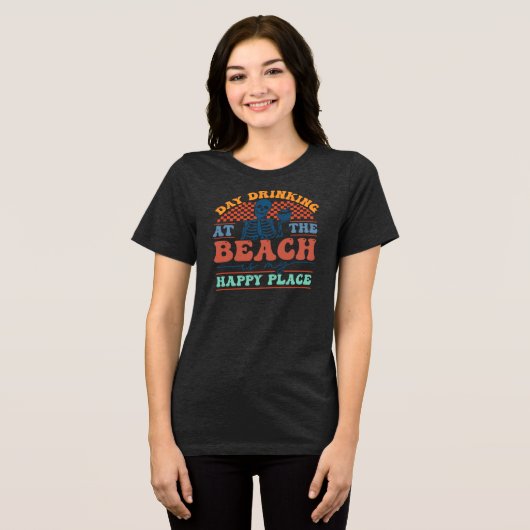 Dag Drink Tri-Blend Shirt (Voorkant volledig)