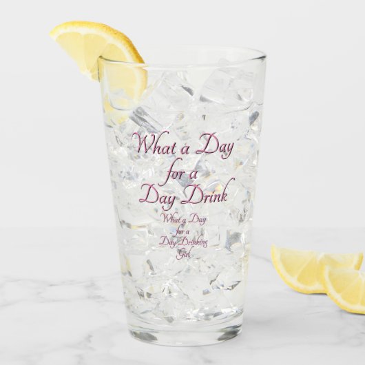 Dag Drink - Voor haar! door Jeff Willis Art Glas (Voorkant ijs)