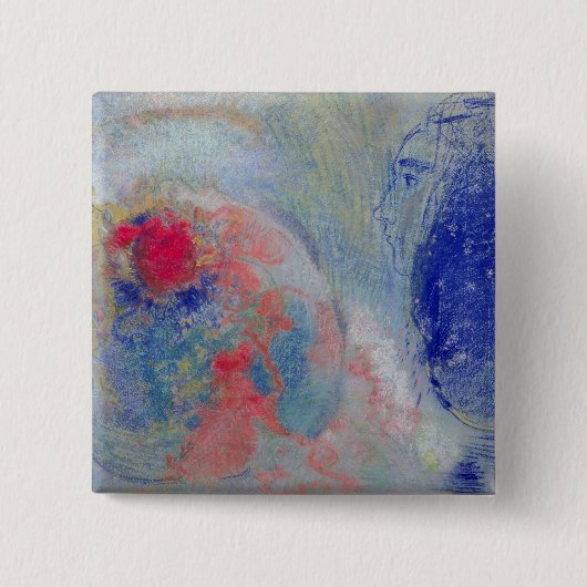 Dag en nacht, 1908-11 vierkante button 5,1 cm (Voorkant)