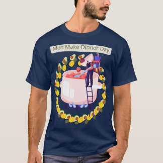 Dag en nacht dinermenu t-shirt