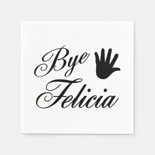 Dag Felicia Fancy Waving Hand Servet (Voorkant)
