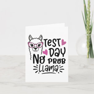 Dag Geen Prob-llama leraar testen Dag 1 Kaart