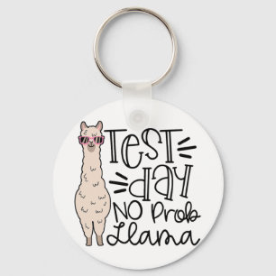 Dag Geen Prob Llama Teacher Testdag 1 Sleutelhanger