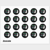 Dag Geen Prob Llama testdag Geen Probllama testdag Ronde Sticker (Vel)