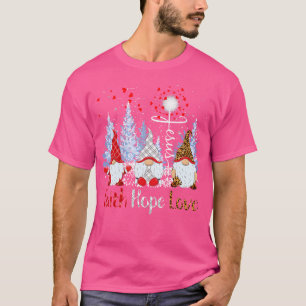Dag Geloof Hoop Liefde Gnoom Jezus Paardebloem Ker T-shirt