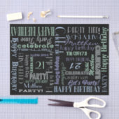 Dag gevierd! Cool Pastels NAME and AGE Tissuepapier (Craft)