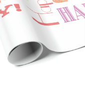 Dag gevierd! De NAAM en de LEEFTIJD van de Douane  Cadeaupapier (Rol Hoek)