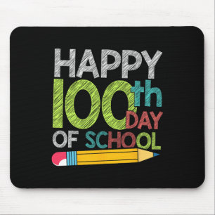 Dag Gift Student Kinder Happy 100 dagen van de sch Muismat