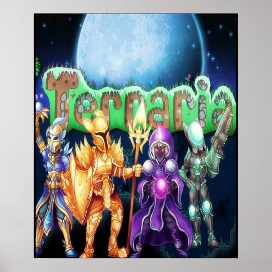 Dag Gifts Terraria Game Kerstmis Poster (Voorkant)