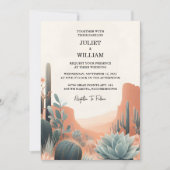 Dag Groene Boho Blad Woestijn Cactussen Succulent  Kaart (Voorkant)