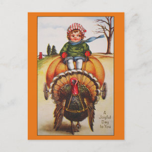 dag-illustratie-Thanksgiving kaarten Feestdagenkaart