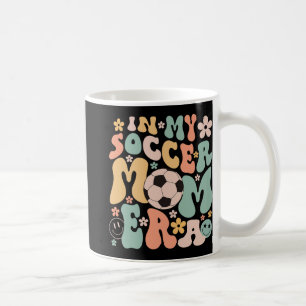 Dag In Mijn Voetbal Moeder Era Groovy Voetbal Moed Koffiemok