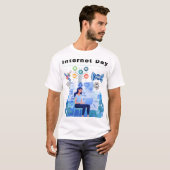 dag-internet t-shirt (Voorkant volledig)