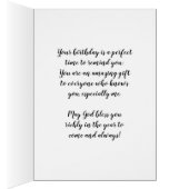 Dag, je bent zo'n geweldige zegen. (Binnen (Rechts))