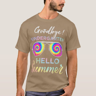 Dag Kindergarten Hallo Zomer Laatste Dag van Scho T-shirt
