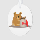 Dag liefje! Kute Cartoon Beren Acrylversiering Ornament (voorkant)