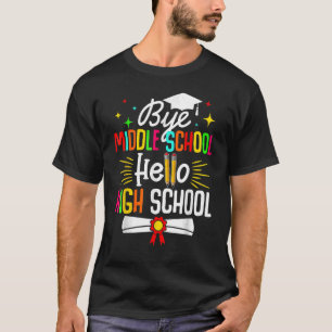 Dag middelbare school Hallo middelbare school Teru T-shirt