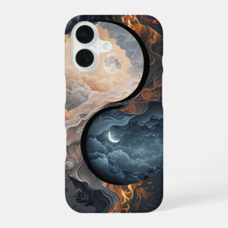 Dag & Nacht Ying yang iPhone 16 Hoesje