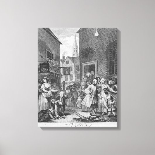 Dag, Noon, 1738 Canvas Afdruk (Voorkant)